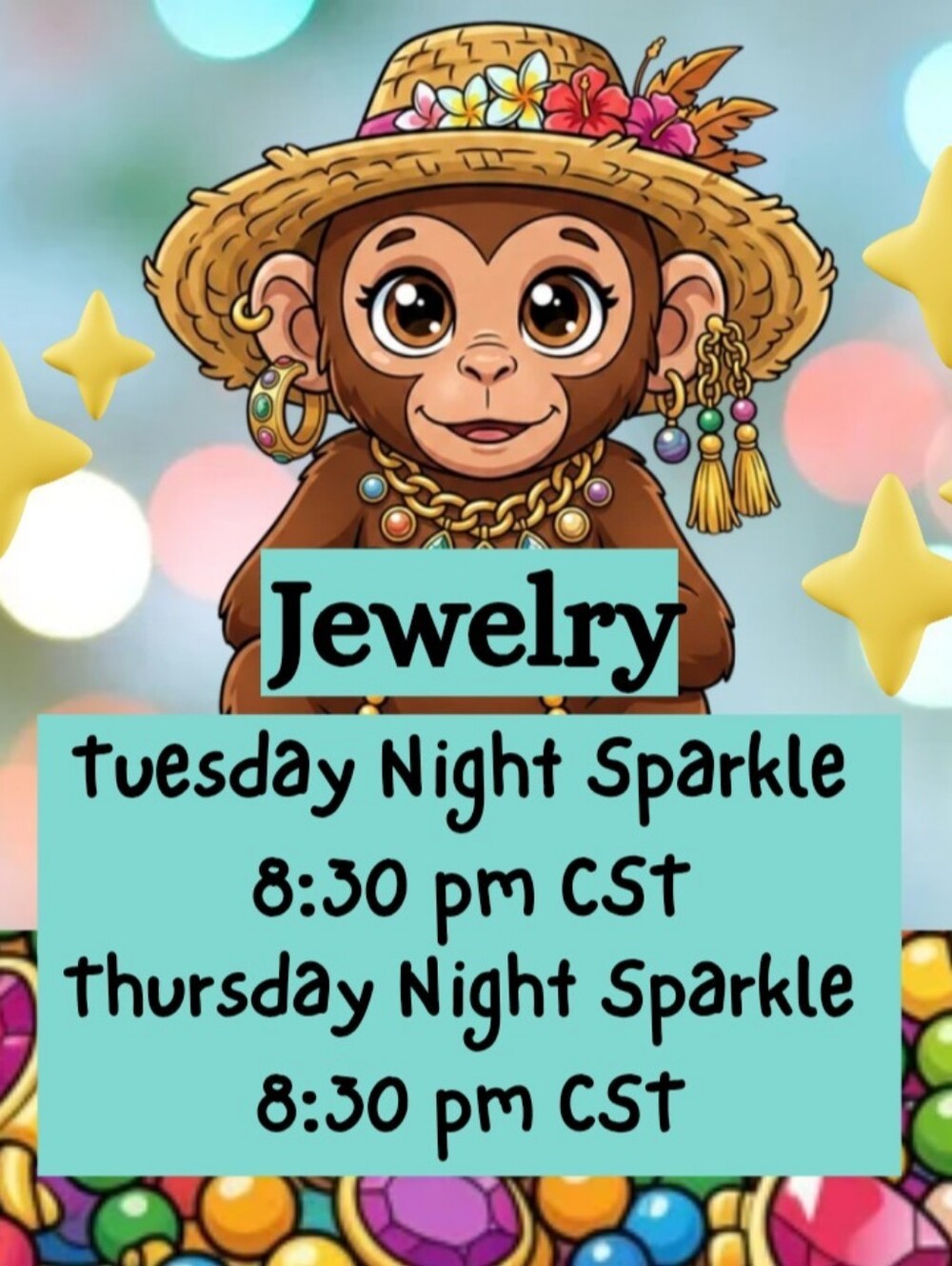 Like this Listing to be Notified When @jeweled_monkey is Going Live!